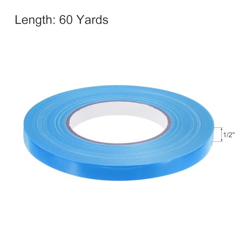 Image of MECCANIXITY Colorful Craft Gaffers Tape Rolls Light Blue 1 /2 inch X 60 Yards Matte Gaffers DIY Photo Albums for Gifts Decoration Backdrop Cables Floor Taping 1 Pcs