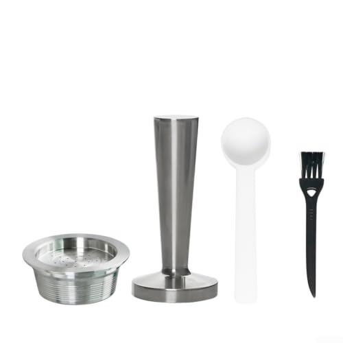 NEIQIUWING Capsules de recharge A Modo Mio Jolie, filtre à café lavable pour un plaisir aromatique, avec brosse de nettoyage et cuillère (set)