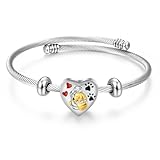 abooxiu Cremation Jewelry for Pet Ashes Pawprint Heart Ashes Bracelet Keepsake Memorial Urn Bracelet Stainless Steel Ashes Holder Urn Jewelry for Cat Dog