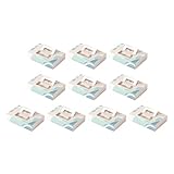 Sarini 10er-Pack Bonbonschachteln mit Fenster, Dessertschachtel, Einweg-Geschenkbox aus Papier für Leckereien, Dessertschachteln zum Verschenken, weiße Kuchenschachtel