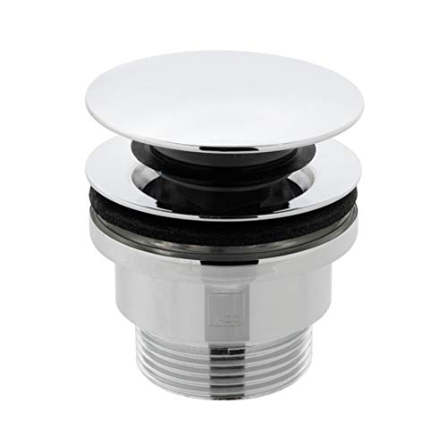 VadoUniversal Basin Waste Systems Plastic Clic Clac Basin, Clicker & FreeFlow WG-394-C/P Finish Chrome