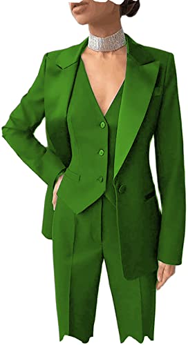 Women Suits for Work Single Breasted Suiting 3piece Sets Single Breasted Lady Suit Set Work Blazer Jacket Pant and Vest4