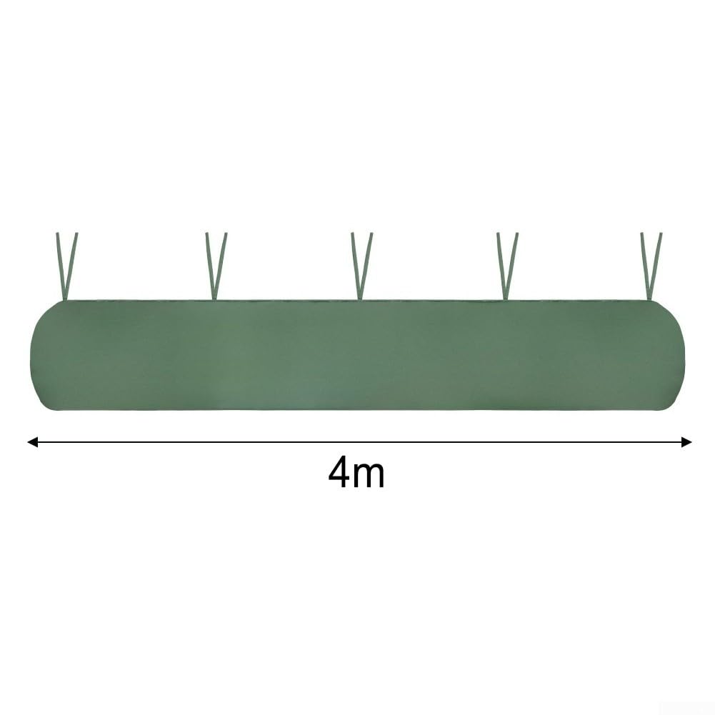 Cubierta para toldo de patio, 210D, impermeable, para jardín, exterior, terraza, retráctil, persiana, cubierta protectora para el sol, color verde (4 m)
