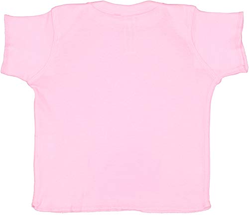 RABBIT SKINS, Baby Soft Lap Shoulder Short Sleeve T-Shirt, Pink, Newborn