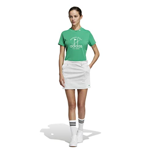 adidas ゴルフスカート PLAY GREEN ホワイト J/L