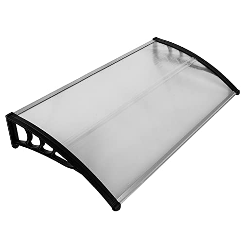 MATICO 58.5' Outdoor Clear Door Awning Patio Window Cover Polycarbonate Rain & Snow Protection...