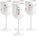 4 Stück Moët &Chandon Ice Imperial Champagnergläser,0.45L Sektgläser set mit gravur kunststoff , Plastik Wine Party moet gläser