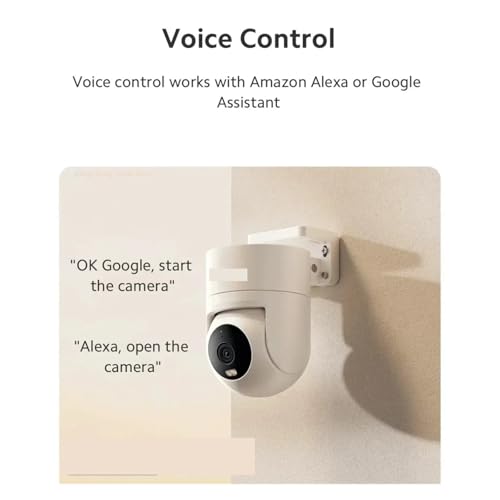 CW300 2.5K Full Color Night Vision 4 Million Pixels IP66 Human Tracking Sound And Light Warning Voice Call(EU Adapter) miniatura 5