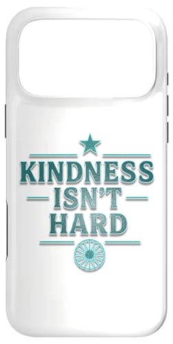 Kindness Isn't Hard ポジティブ モチベーション LOVE COOL スマホケース iPhone 17 Pro Max 用