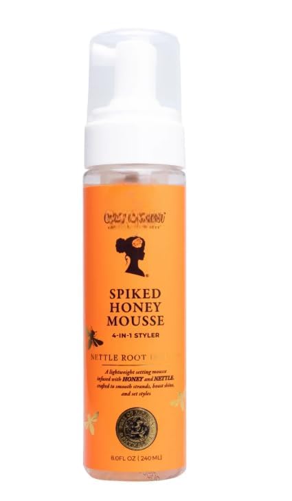 Rose Spiked Honey Styling Mousse, Moisturizing All Hair Type, Unisex (Pack 1), Orange