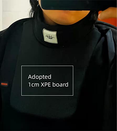 ASAki Hema Gear Throat Protector/Fencing Gorget with Rigid Protection Plate,Large Area.Suitable for Steel Sword Sparring