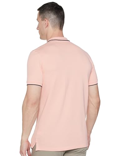 Image of Allen Solly Men's Solid Polo T‑Shirt | Regular Fit | Premium Fabric | Signature Sleeve Detail | Smart Casual Wear