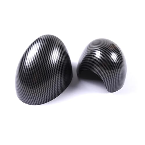 LLNRB 2PCS ԊOAr[~[Jo[XebJ[ ~jN[p[ F54 F55 F56 F57 F60 2019N7ȑOp J[ANZT[Zbg(Carbon fiber,No Light Hole,RHD)