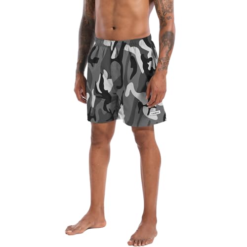 CHEXPEL Men's Swim Trunks Quick Dry Beach Shorts with Pockets and Compression Liner 7 Inch Inseam Bathing Suits4