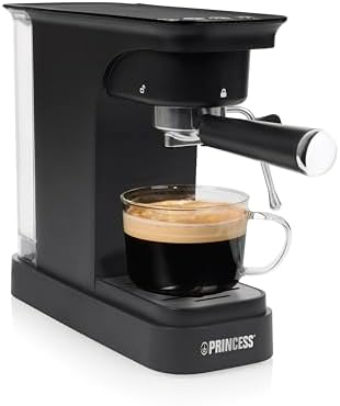 Princess Espresso Machine, Bomba de 20 Bar, Depósito de Agua de 0...