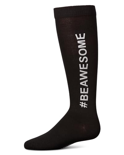 MeMoi Girls' #BEAWESOME Knee High Socks
