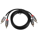 Câble de caisson de basses stéréo : le câble audio assure une transmission stable et fiable des signaux audio et vidéo, câble de haut-parleur