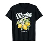 Menton - Vintage Geschenk Kunst Zitrone Französische Kultur T-Shirt