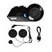 Bluetooth Motorcycle Helmet, Black (Small)