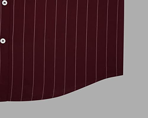 Image of GHPC by Arihant Men's 100% Cotton Stripe Full Sleeves Regular Fit Formal Shirt