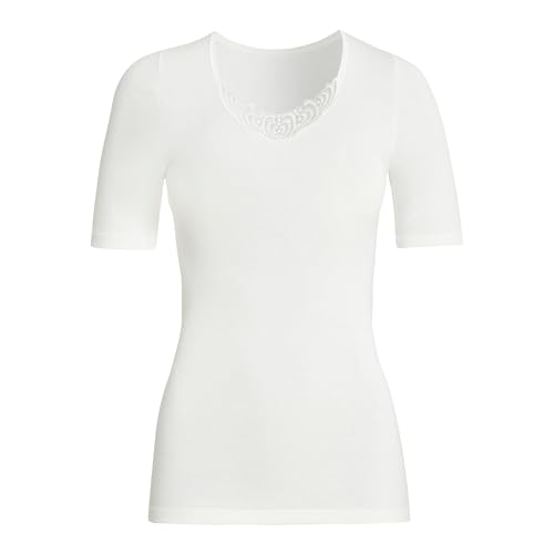 Susa Damen Angora Spenzer S8010820 Thermounterwäsche - Oberteil, Weiß (Wollweiß 122), S EU