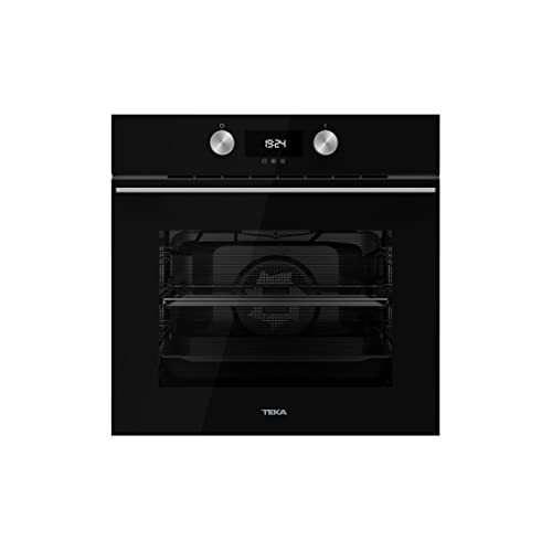 TEKA Horno Multifunción Pirolítico 60 cm - Sistema DualClean Autolimpieza Pirolítica - HydroClean PRO - 8 Funciones de Cocinado - 1 Guía Plus-Extension - Clase A+ - HLB 8400 P