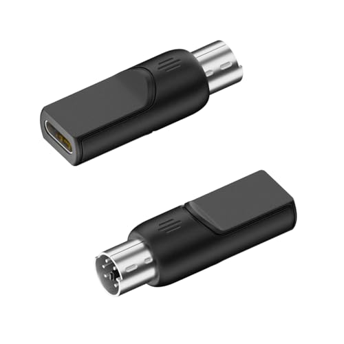 Adaptador QIANRENON PS/2 macho a USB C hembra, pack 2 miniatura 1