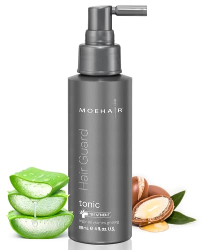 MOEHAIR Hair Tonic | Improves Scalp and Hair Health| Stimulates Follicles | Volumizing Tonic | Infused with Argan Oil & Ginseng | Paraben & Sulfate Free (4 Fl. Oz)