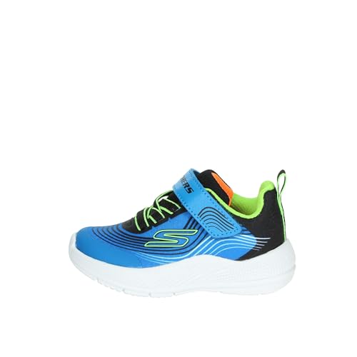 Skechers Garçon Microspec Advance baskets légères et respirantes Black Lime taille 29