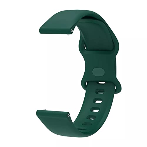 Image of 20mm Soft Silicone Nato Strap Replacement Belt Band For Fastrack Reflex Vybe Smart Watch Straps [ Not for any Other Model]