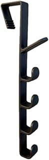 Over The Door Hook Bathroom Door Towel Rack Coat Hanger 5 Plastics Hooks For Hanging Clothes Scarfs Hats Towel Over The Door Hooks Rack Plastics Closet Heavy Duty For Hanging Coat Clothes Hanger