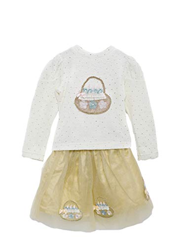 Peppermint Baby Girls' Clothing Set (L-TP-SKT-2161-4888_Beige_45 cm)