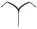 Weaver Leather Barbed Wire Contoured Breast Collar, Brown