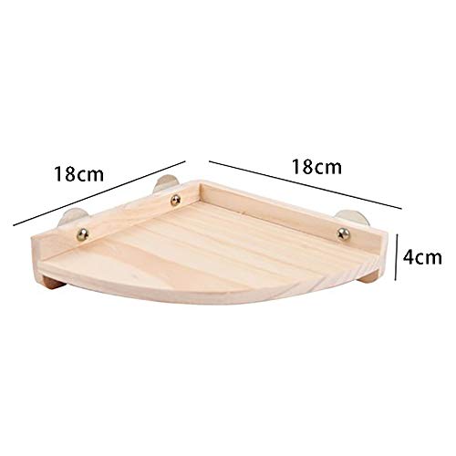 DEDC - Persico per uccelli in legno per piccoli