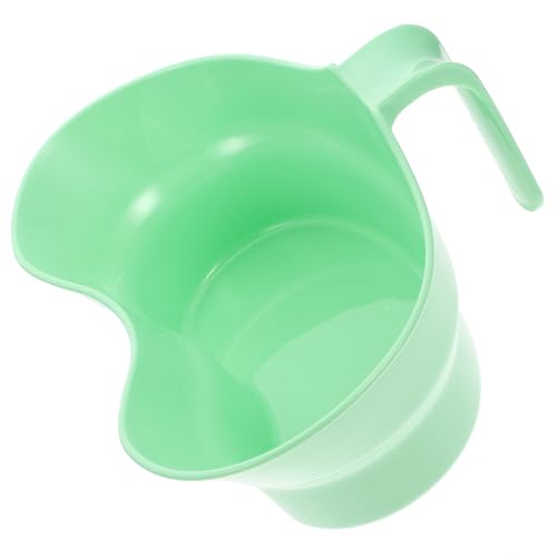 GARVALON Taza de Enjuague Bucal para Ancianos con Asa Ergonómica Taza Plástica para Cepillo de Dientes y Pasta Apta para Pacientes Cama y Uso Doméstico