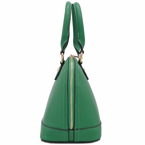 Image of FashionPuzzle Zip-Around Saffiano Classic Dome Satchel