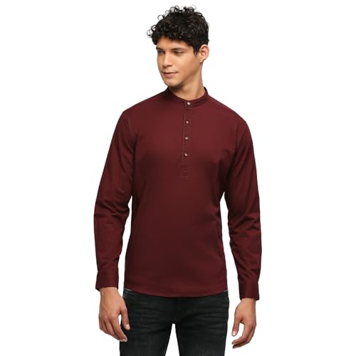 Image of Pepe Jeans Men's Cotton Blend Regular Kurta