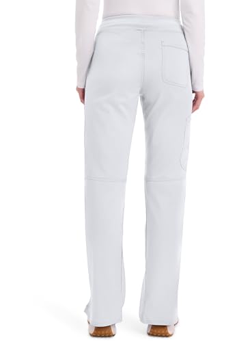 Image of Cherokee Women Scrub Pant with Straight Leg Pull-on Pant Medical Bottom with 4 Pocket & 2-Way Stretch Fabric - WW110 | 2-way Stretch Fabric, Pull-on Medical Bottom, Comfort Waistband, Knit Waist, Easy Care, Built For Healthcare Professionals
