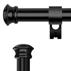 5/8 Inch Curtain Rods With Bracket,Stainless Steel Heavy Duty Drapery Curtain Rod SeT-30 to 116