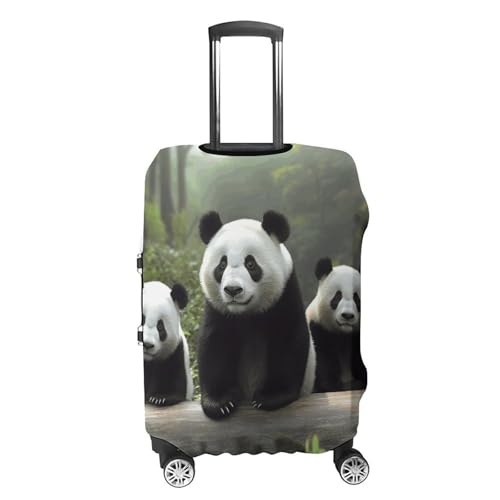 Cute Panda Luggage Cover, Washable Elastic Suitcase Cover Protector Fit 18-32 Inch Luggage4