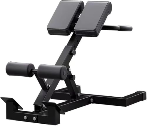 Silla Romana de Hiperextensión Ajustable para Gimnasio en Casa - Banco Fitness Multifuncional con 5 Ángulos y 8 Alturas, Capacidad 330 lbs para Entrenamiento Espalda, Abdominales Piernas