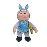 Cabbage Patch Kids Collectible Cuties Exotic Friends 9' Donnie Donkey Baby Doll, Grey