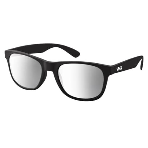 Vans Lunettes de soleil Uni Spicoli - Noir mat et miroir argenté - Taille unique, Miroir noir mat et argenté, taille unique