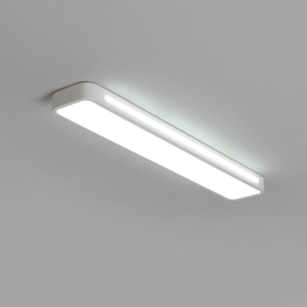 Jadssox 22.8in LED oprawa sufitowa nowoczesny żyrandol półpodtynkowy, nordic 18W liniowy pasek lampa sufitowa prostokąt światła do przedpokoju do kuchni pralnia garaż