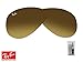 Ray-Ban Original AVIATOR LARGE METAL RB3025 112/85 58MM Brown Gradient Dark Brown Replacement Lenses For Men For Women +BUNDLE with ACCESSORY EYEWEAR KIT