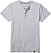 Legendary Whitetails Mens Henley Short Sleeve Casual Fit Shirt, Ivory Heather, Small