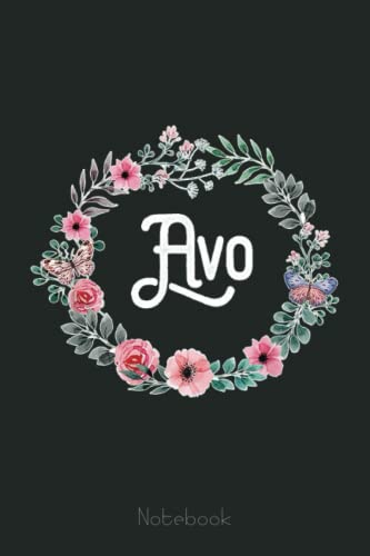 Mother's Day Gift For Portuguese Grandma Floral Avo Notebook: Appreciation Notebook/Journal Homebook For your Grandma | 6"x9", 110 pages | Lined | Father's Day Gift Idea