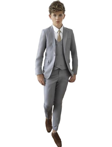 Veste à revers cranté garçon costume trois pièces de mariage
