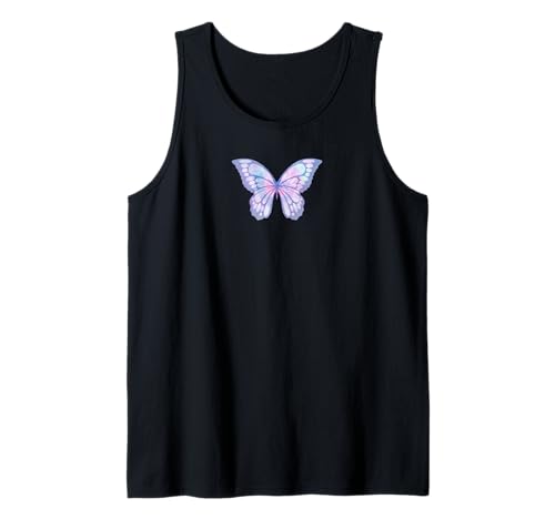 y2k Aesthetic Butterfly Tie Dye Trendy Pastel 2000s Retro Tank Top