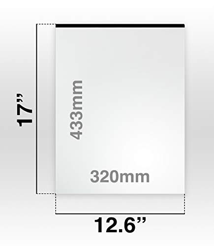 Plustek A3 Scanner Carrier Sheet (Scan A2 By Folding) - Protects Flimsy, Wrinkled Or Torn Papers, For Old Blueprint, Report, Newspaper, Crinkled Photos. #TOP1